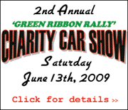 Green Ribbon Car Show - Saturday, June 13th, 2009 - Click for details