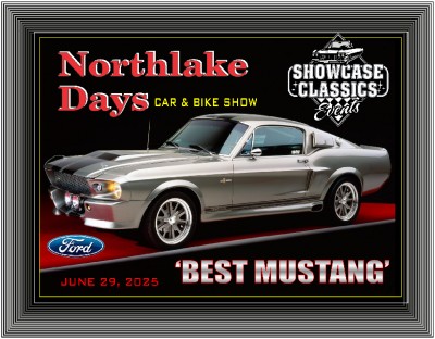 Sunday, June 29th- Northlake Days Festival Car & Bike Show in Northlake